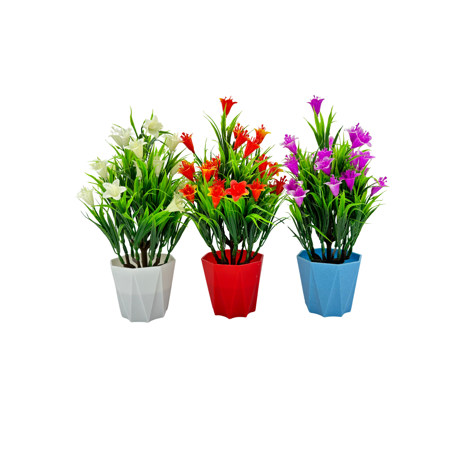 RANI'S CRAFTS Plastic Small Mini Set Of 5 Artificial Plant With Pot Artificial Potted Plants Set Of 5 Home Decor Indoor Small Plants Pot Flowers For Table Desk Decoration (RV-AP4) - Image 4